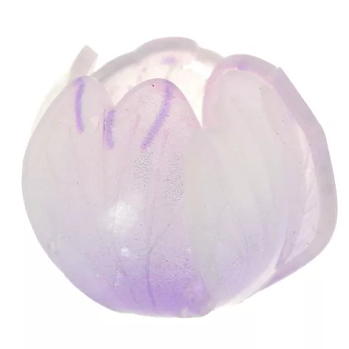 Cuenta flor de plástico 15 mm - Lila x1