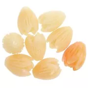 Cuentas capullo 10x8 mm sintético - Naranja x8