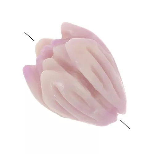 Cuentas capullo 8,5x7 mm sintético - Lila x8