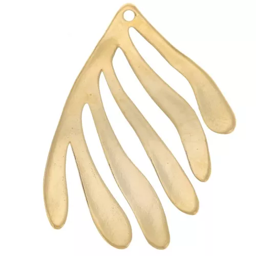Colgante de algas 40x33 mm - Dorado con oro fino x1