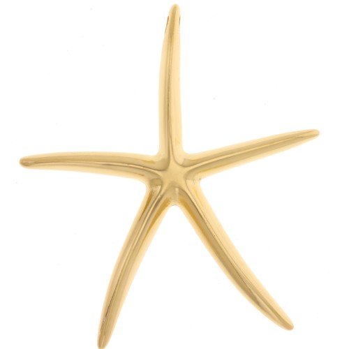Colgante Estrella de Mar 51x46 mm - Dorado con oro fino x1