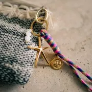 Colgante Estrella de Mar 51x46 mm - Dorado con oro fino x1