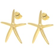 Pendientes estrella de mar 27.5x25 mm - Dorado fino x2|raw }}