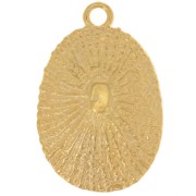 Colgante Concha Texturada 38x25 mm - Dorado con oro fino x1|raw }}