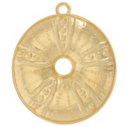 Colgante erizo de mar trabajado 41 mm - Dorado con oro fino x1