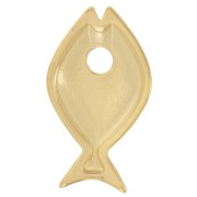 Colgante Pez 22x13 mm - Dorado con oro fino x1
