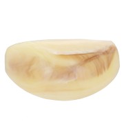 Accesorio para el pelo - para coletero elástico - 52x28 mm en resina - Marfil jaspeado|raw }}