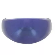 Accesorio para el pelo - para coletero elástico - 52x28 mm en resina metalizada azul noche