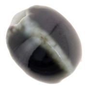 Cuentas ovaladas de cerámica 13x9 mm - Marrón oscuro jaspeado x10|raw }}