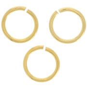 Plata 925 Dorado Anillos Abiertos 5x0.6 mm x25|raw }}