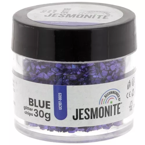 Patatas fritas con purpurina - Jesmonite - Azul x30g