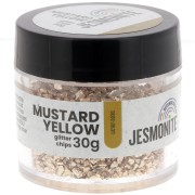 Glitter Chips in a Bottle - Jesmonite - Amarillo Mostaza x30g