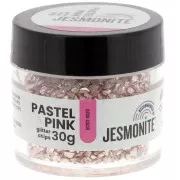 Crujientes de purpurina - Jesmonite - Rosa pastel x30g