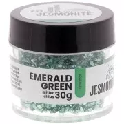 Esmeralda - Chips pailletés en flacon - Jesmonite - Vert émeraude x30g Chips pailletés en flacon - Jesmonite - Vert émeraude x30g