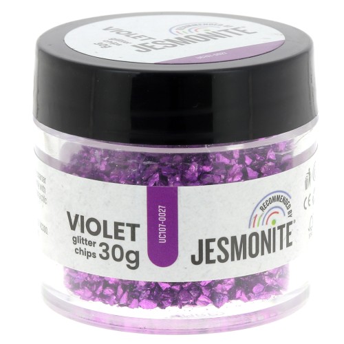 Crujientes de purpurina - Jesmonite - Violeta x30g