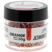 Glitter Chips in a Bottle - Jesmonite - Naranja x30g