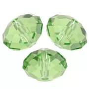 Cuenta redonda aplanada PureCrystal 5040 de 8 mm - Reinvented Peridot x1