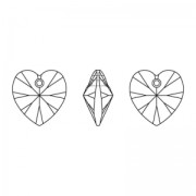 Corazones PureCrystal 6228 Light Rose AB 10,3x10 mm x6