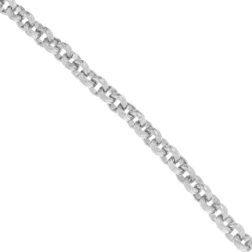 Jaseron cadena de malla texturizada 7 mm - Acero inoxidable 304 x50cm