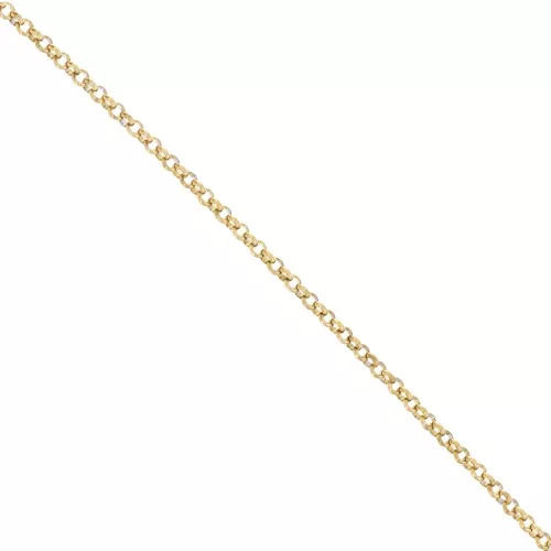 Jaseron Cadena de malla de 3,5 mm - Acero inoxidable 316L dorado x50cm