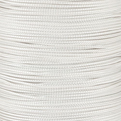 Trenza de seda de 0,8 mm - Blanca x1m