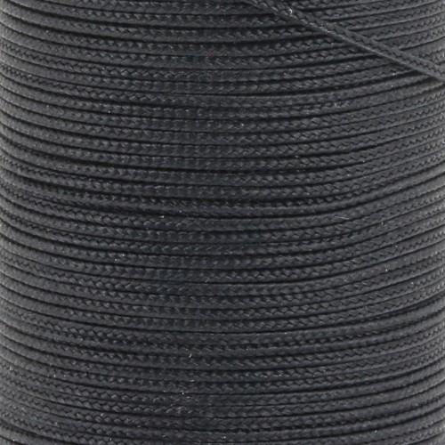Trenza de seda de 0,8 mm - Negra x1m