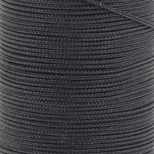 Trenza de seda de 0,8 mm - Negra x1m
