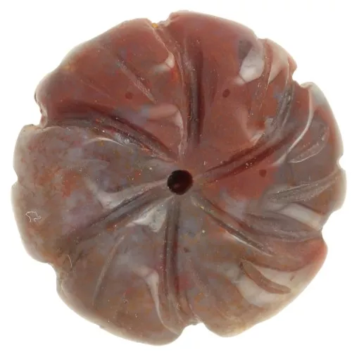 Colgante flor 20 mm - Agata india x1
