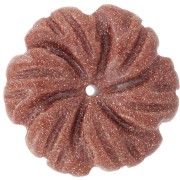 Colgante flor 20 mm - Imitación Piedra del Sol x1