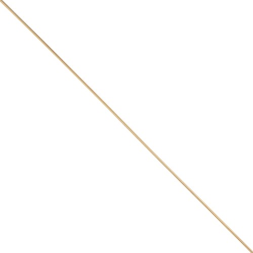 Cadena de malla serpentina de 1,2 mm - Acero inoxidable 316L dorado x50cm