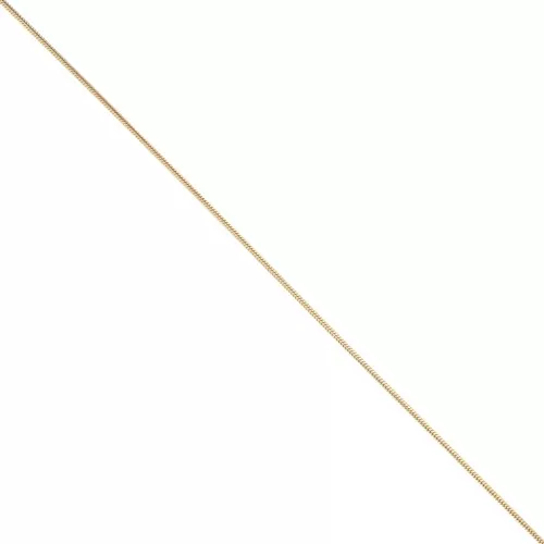 Cadena de malla serpentina de 1,2 mm - Acero inoxidable 316L dorado x50cm