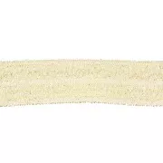 Blanco - Cinta elástica plana 16 mm - Dorado purpurina x1m Cinta elástica plana 16 mm - Dorado purpurina x1m