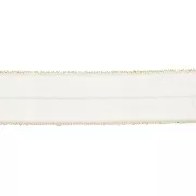 Cinta elástica plana 16 mm - Dorado purpurina x1m