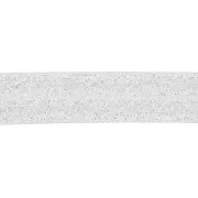Blanco - Cinta elástica plana 16 mm - Plateado brillo x1m Cinta elástica plana 16 mm - Plateado brillo x1m