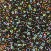 Miyuki Delica 11/0 DB1741 - Olive Lined Orange AB