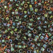 Miyuki Delica 11/0 DB1741 - Olive Lined Orange AB