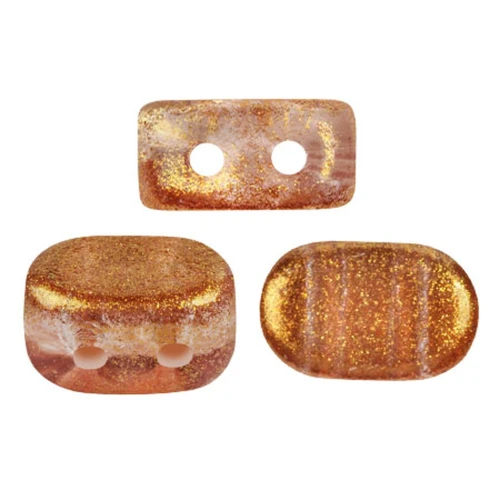Cuentas de cristal Lipsi® de Puca® 4x6 mm - Caramelo x10g