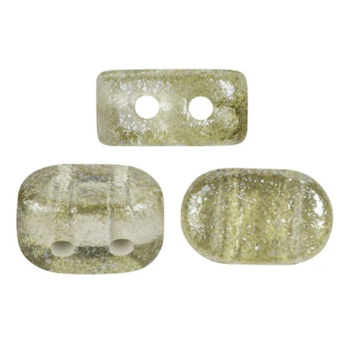 Cuentas de cristal Lipsi® de Puca® 4x6 mm - Candy Green Tea x10g