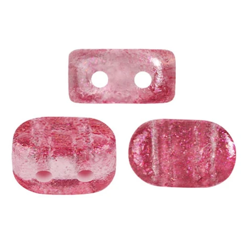 Cuentas de cristal Lipsi® de Puca® 4x6 mm - Candy Raspberry x10g