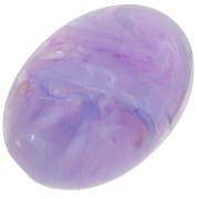 Cabujón ovalado de 18 x 13 mm de resina - Lavanda veteada x1