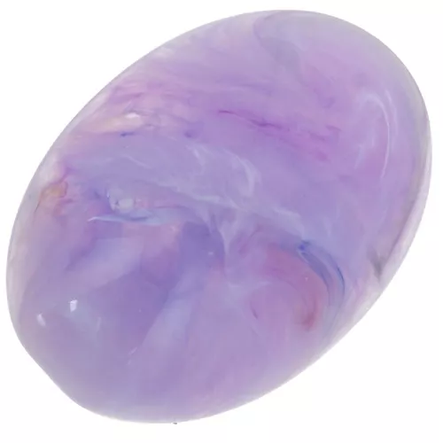 Cabujón ovalado de 18 x 13 mm de resina - Lavanda veteada x1