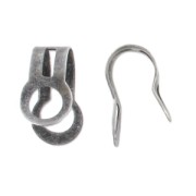 Attaches breloques 11x6 mm argenté vieilli x4|raw }}