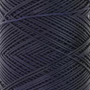 Slam Cord hilo plano de poliéster encerado para micro macramé 0,6 mm - Azul noche x100m