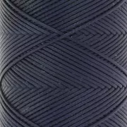 Slam Cord hilo plano de poliéster encerado para micro macramé 0,8 mm - Azul noche x100m