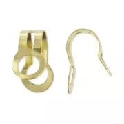 Enganche para dijes 11x6 mm dorado x4