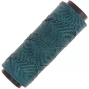 Pato Verde - Slam Cord hilo plano de poliéster encerado para micro macramé 0,8 mm - Verde pato x100m Slam Cord hilo plano de poliéster encerado para micro macramé 0,8 mm - Verde pato x100m