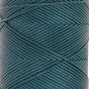 Slam Cord hilo plano de poliéster encerado para micro macramé 0,8 mm - Verde pato x100m