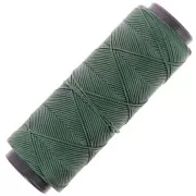 Verde oscuro - Slam Cord hilo plano de poliéster encerado para micro macramé 0,8 mm - Verde oscuro x100m Slam Cord hilo plano de poliéster encerado para micro macramé 0,8 mm - Verde oscuro x100m