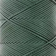 Slam Cord hilo plano de poliéster encerado para micro macramé 0,8 mm - Verde oscuro x100m