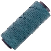 Hilo plano de poliéster encerado - Slam Cord para micro macramé 1 mm - Verde pato x100m|raw }}